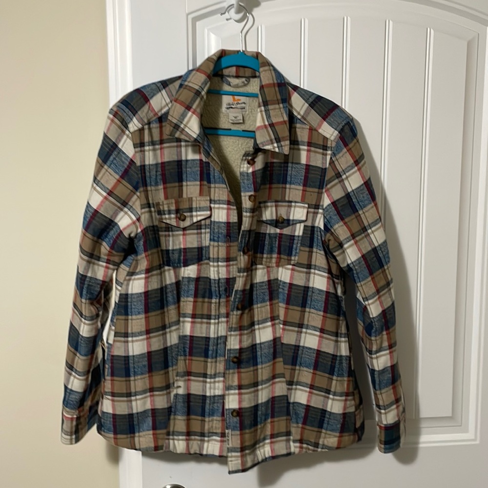 Fleece lined flannel by field and stream